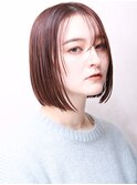 大人可愛い小顔カット美髪ツヤ髪ナチュラルボブA2