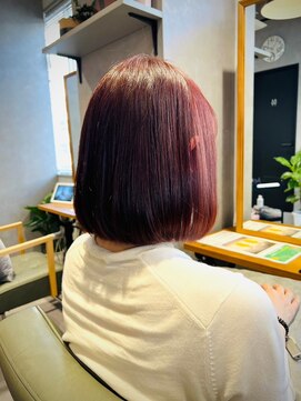 ビス ヘア アンド ビューティー 西新井店(Vis Hair＆Beauty) 20代30代ミニボブ小顔美肌ストレート丸み