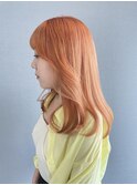 《kitin吉祥寺》ハイトーンオレンジ レイヤーロング