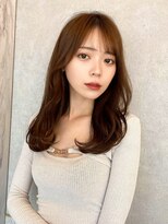 ルームバイシー 新宿(Loom. by Sea)&nbsp;韓国風前髪/シルキーベージュ/グレージュカラー/斜めバング