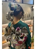 成人式ヘアセット着付け