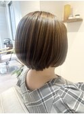 ショートボブ＊透明感ベージュ【荒みずほ】