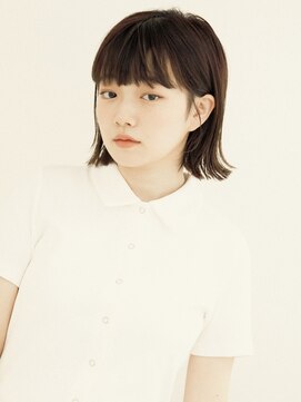 オンク 新宿(onk) 黒髪/グレーベージュ/レイヤーロング/前髪パーマ[新宿駅]