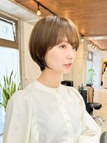ハルキミナト ジャパン トウキョウ(HARUKI MINATO japan TOKYO)&nbsp;30代40代50代/丸みショート/クビレ/前髪あり/ブラウン/表参道