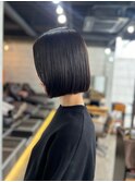大人可愛い◎20代30代40代アッシュブラックボブヘア