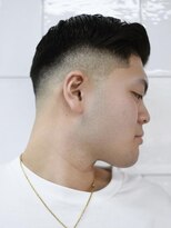 メリケンバーバーショップ フクオカ(MERICAN BARBERSHOP FUK)&nbsp;ハイライトマッシュパーマウルフアッシュブラック