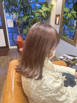 ディアバースデー(Dear Birthday) ダブルカラーピンクベージュカラー/髪質改善/ブリーチ