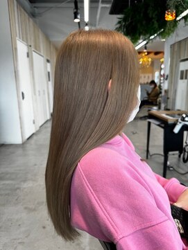 グランデュール 静岡インター通り店(GRANDEUR) ブリーチonベージュカラー