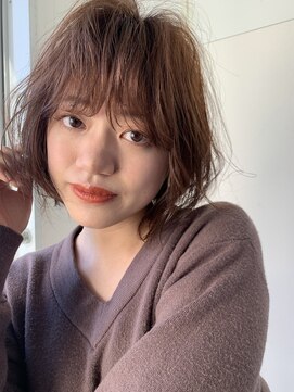 エクリボンヌ(equri bonne) 水素カラー×ゆるふわボブ