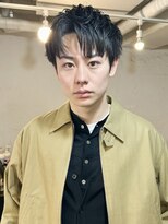 ファルベ(Farbe) センターパート/ツーブロック/スーツ短髪/ダークアッシュ