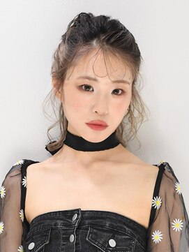 アース 東神奈川店(HAIR & MAKE EARTH) ボブ×ハーフアップアレンジ
