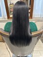 ラフィス ヘアーフラム 難波戎橋2号店(La fith hair flamme)&nbsp;透明感たっぷりの透け感ブルーブラック