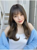 髪質改善＊ぱっつん前髪ゆるカールロング＊美髪【Zina 川崎】