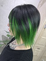 ダンク(DUNK)&nbsp;インナーカラー＋トリートメント×ライムグリーン