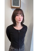 結べる韓国ヘアレイヤーボブ前髪顔周りミニウルフ２０代３０代