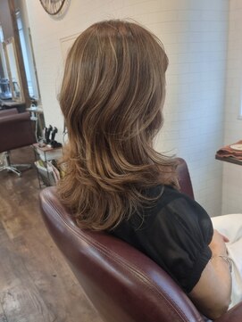 ネオヘアー 谷町九丁目店(Neo hair) ハイライト×ロングレイヤー