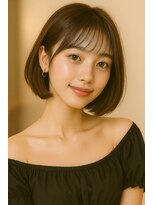 リアントウキョウ(Lian.Tokyo)&nbsp;【重山】シースルーバング切りっぱなしボブ