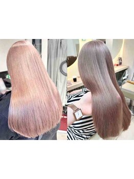 ハイトーンカラーでも憧れの美髪に仕上がる♪お悩みに合わせた上質トリートメント・髪質改善も◎[ブリーチ]