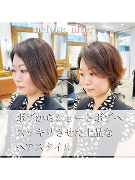 ニューラインギンザ(New-Line 銀座) ボブからイメチェンヘア(金子涼)