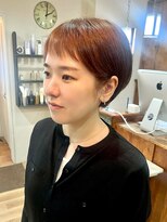 ゼン(ZEEN)&nbsp;可愛いベリーショート×オレンジブラウン　#zeenpono札幌