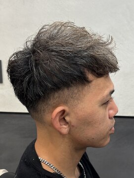 ヒロギンザ 難波店(HIRO GINZA) ラフに流す＋フェード　　難波/理容室/メンズカット