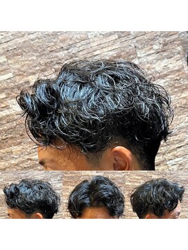 アールドボーテ 理容室(R de Beaute) 銀座 七三分け スパイラルパーマ