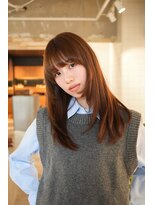 ラヴィズム 松崎店(LUVISM)&nbsp;◎韓国ヘアー顔周りレイヤーおくれ毛前髪ダブルカラー新潟/東区