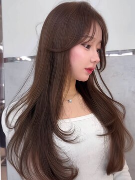 ロンドミラー 博多店(Lond Mirror) 大人ガーリーダークアッシュ20代30代40代ミディアムレイヤー