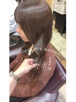 オーガスト ヘア ネイル(AUGUST hair nail)&nbsp;チョコレートブラウン/ブリーチなし/横浜/透明感カラー