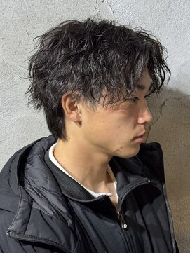 ニアウ 高崎店(Niau) 刈り上げセンターパート/波巻きツイストスパイラル/高崎