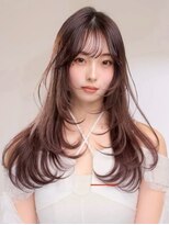キング 心斎橋店(K!ng)&nbsp;レイヤーカット髪質改善ダブルカラーミルクティーブリーチ