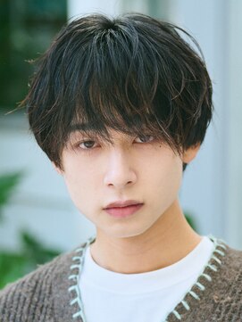 エルマーク 神戸元町(L-MARK) マッシュヘア/黒髪/メンズカット/men's/フェザーパーマ