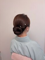 ソノ(sono) シニヨン アップヘア 和装ヘア ヘアセット