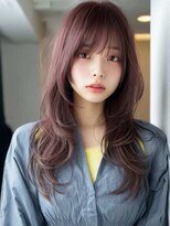 ロッソ 大橋店(Rosso)&nbsp;レッドブラウンのふんわりロング【大橋】