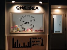 チェルシーヘアー ニューヨーク(CHELSEA HAIR NEW YORK)の雰囲気（サロンの入口がとってもオシャレ♪）