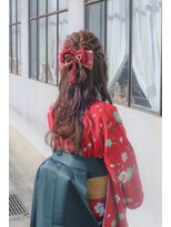 ノード(NODO) 【袴ヘア】ふわふわハーフアップ