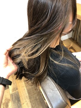 クラップス 杉田店(CLAPS) ロング×インナーカラーライトベージュ