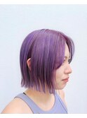 パープル　ボブ　ケアブリーチ　20代30代人気
