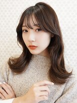 ラフィス ヘアー バース たまプラーザ店(La fith hair Bath)&nbsp;【La fith】ココアブラウン×くびれセミディ