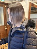 ヘルシースタイル× ワンレン前下がりボブ
