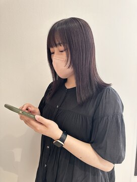 ヨーク(YOKE) YOKE 切りっぱなしボブ小顔カットラベンダーアッシュベージュ