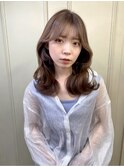 くびれヘア×グレージュ