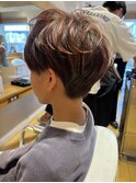 ショート×レザーカット◎
