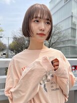 ロンドワン 三宮元町(Lond one)&nbsp;ハイトーンボブ/ダブルカラー/ミルクティーベージュ/