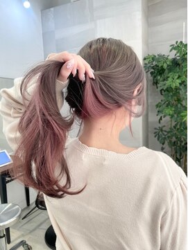 ソル 栄矢場町(SOL) インナーカラー/ピンクベージュ/名古屋ハイトーン/名古屋美容院