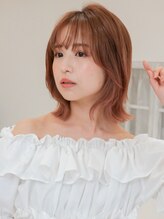 ニューヨークニューヨーク 寝屋川店(NYNY) くびレイヤーエモージュ前髪パーマグレーベージュレイヤーボブ