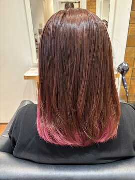 リシェールグリーン 越谷花田店(RICHAIR GREEN) 前髪/アンブレラカラー/こなれミディ/イメチェン/ウェーブパーマ