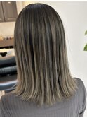 ハイライトカラーグレージュベージュケアブリーチダブルカラー