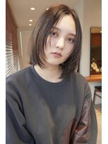 ヤイエ 青山店(yiye)&nbsp;大人ボブ大人ショートボブ切りっぱなしボブ前髪あり前下がりボブ