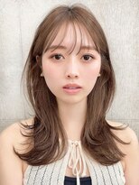髪質改善/縮毛矯正/赤み無しベージュ/レイヤー/大人可愛い外ハネ